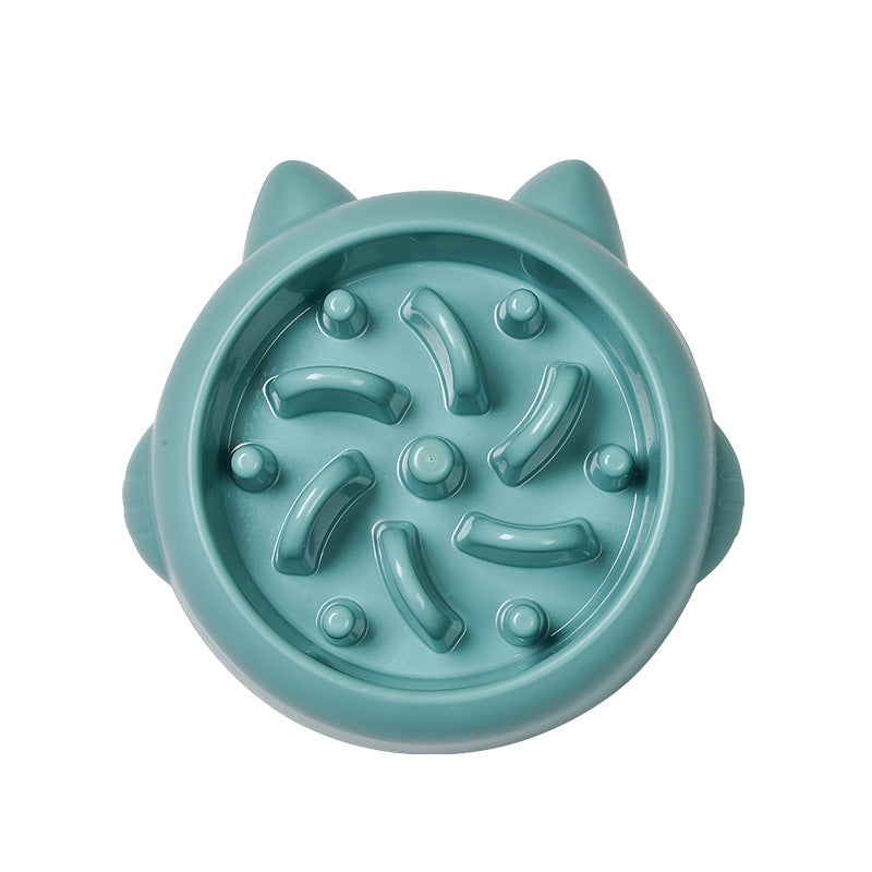 Pet Dog Cat Slow Feeder Bowls Anti Choking Slow Feeder Dish Bowl Home Dog Eating Plate Anti Gulping Bowl Supplies 🇨🇳