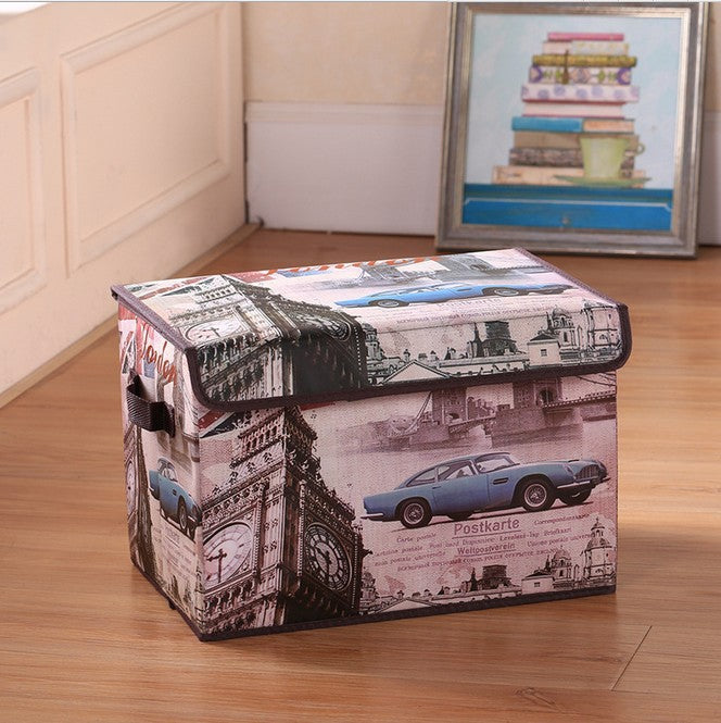 Cartoon Car Storage Box Foldable Children Toy Storage Box 🇨🇳
