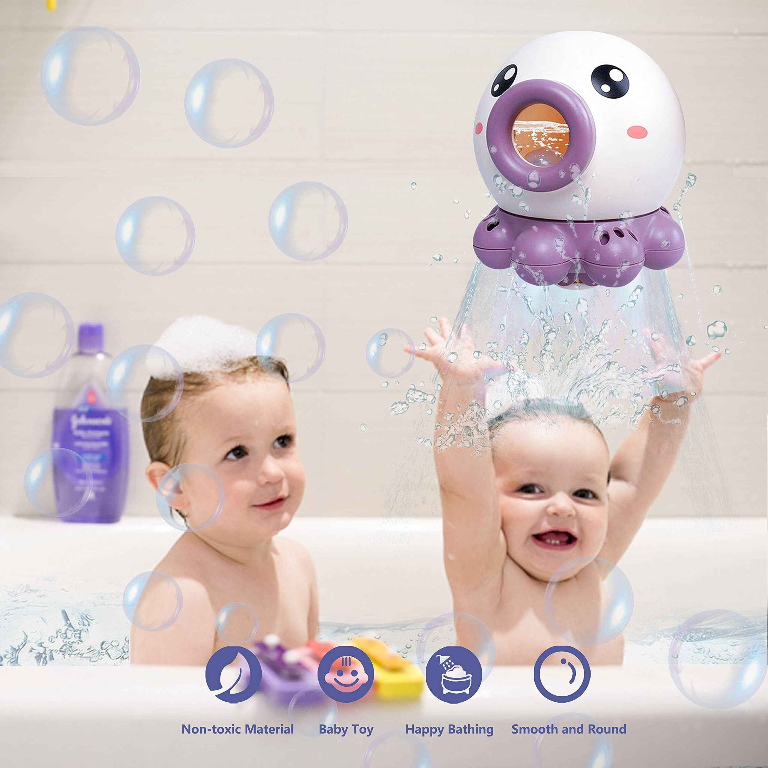 Octopus Fountain Bath Toy Water Jet Rotating Shower Bathroom Toy Summer Water Toys Sprinkler Beach Toys Kids Water Toys 🇨🇳