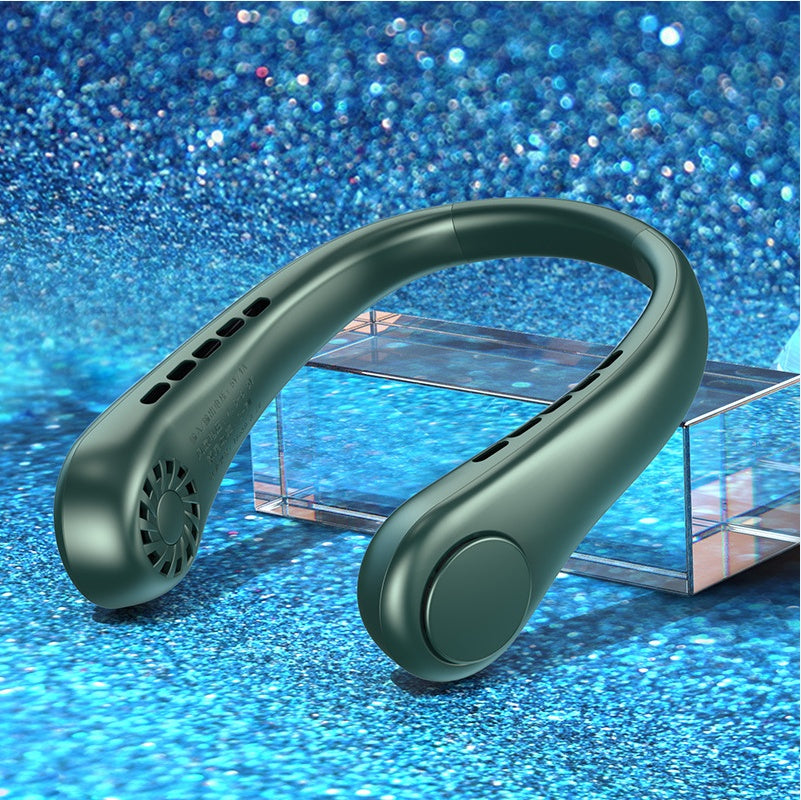 New Mini Neck Fan Portable Bladeless Hanging Neck Rechargeable Air Cooler Mini Summer Sports Fans 🇨🇳