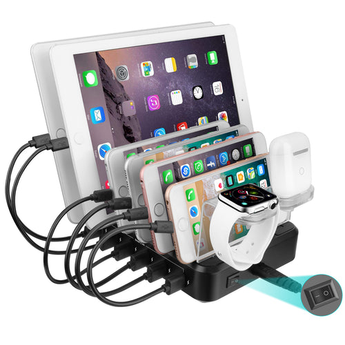6-port 60W Charger USB Multi-port Charging Station 🇨🇳
