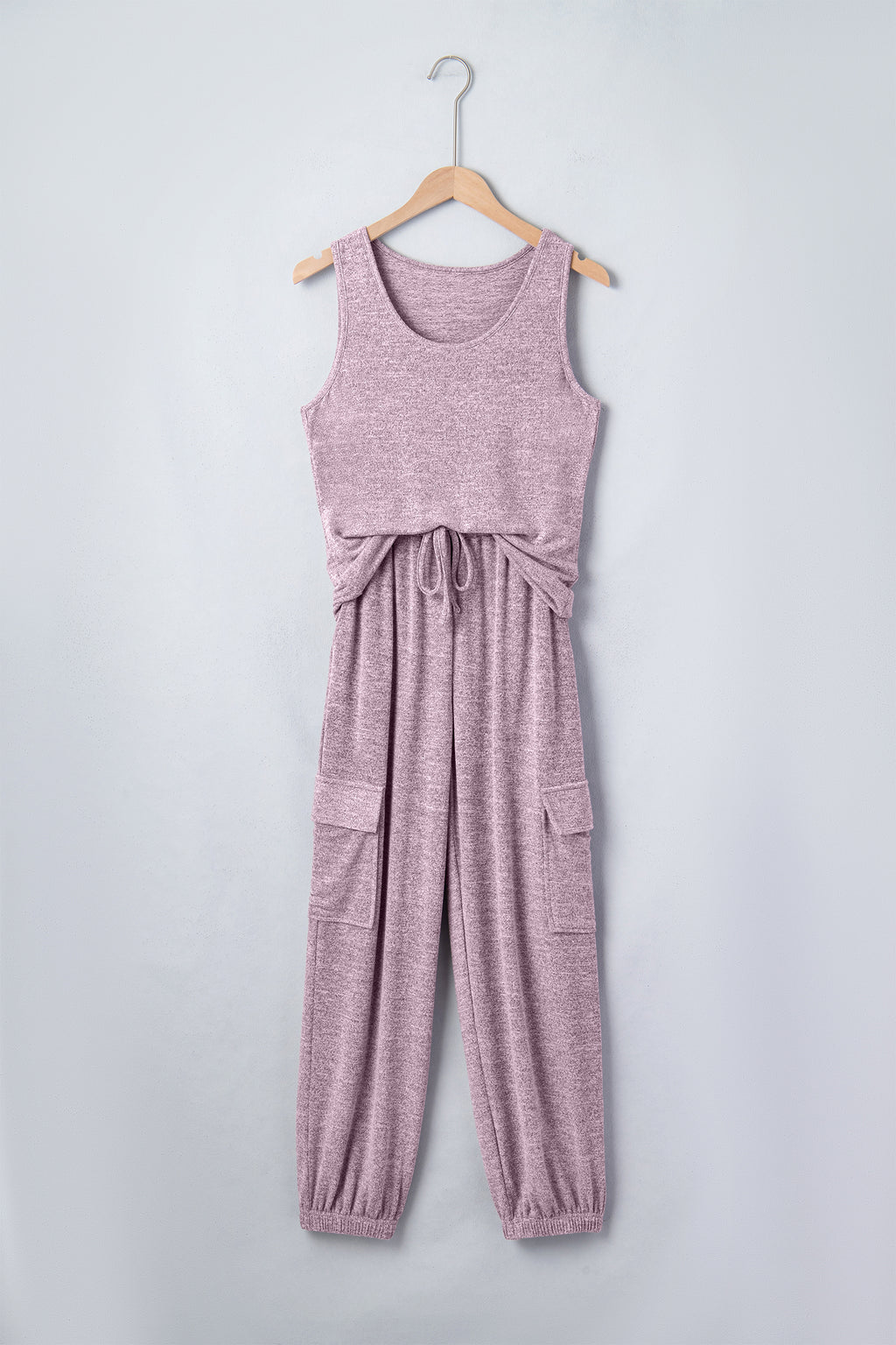 Orchid Bouquet Casual Tank Top Drawstring Jogger Pants 2pcs Outfit 🇺🇸