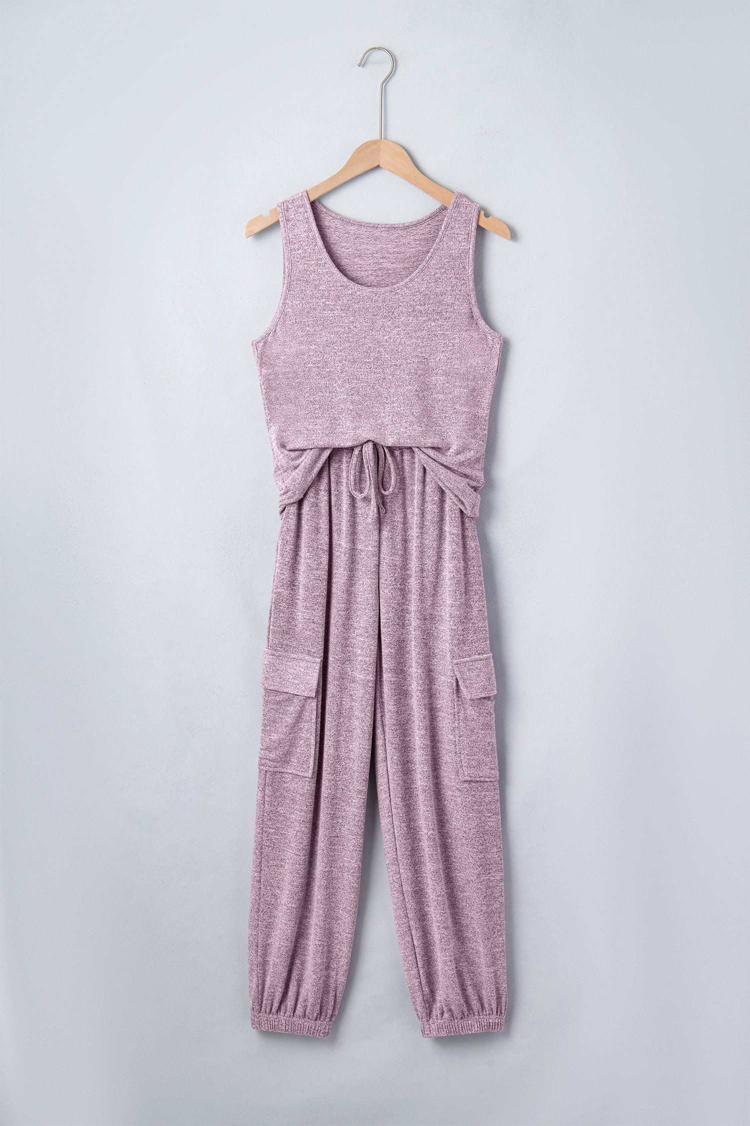 Orchid Bouquet Casual Tank Top Drawstring Jogger Pants 2pcs Outfit 🇺🇸