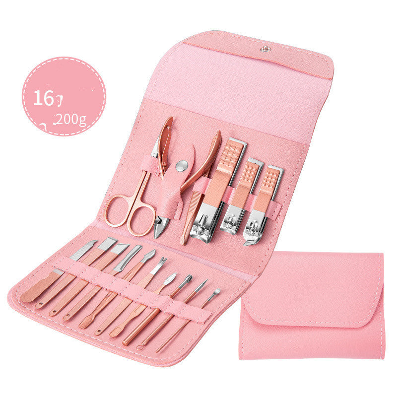 Professional Scissors Nail Clippers Set Ear Spoon Dead Skin Pliers Nail Cutting Pliers Pedicure Knife Nail Groove Trimmers 🇨🇳