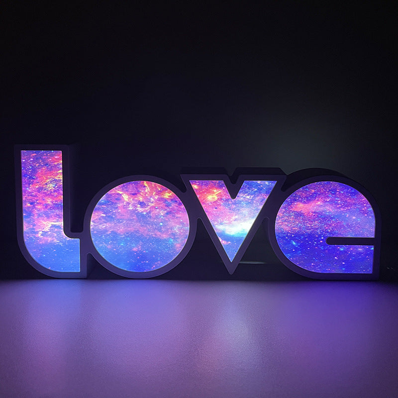 Led Decorative Love Light Box English Letters Modeling Lights 🇨🇳