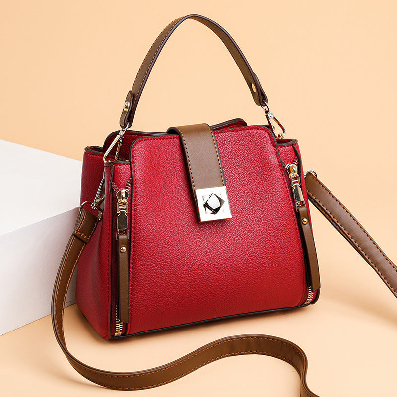 Fashion Casual All-match Shoulder Women's Bag Crossbody Portable Large-capacity Bucket Bag 🇨🇳