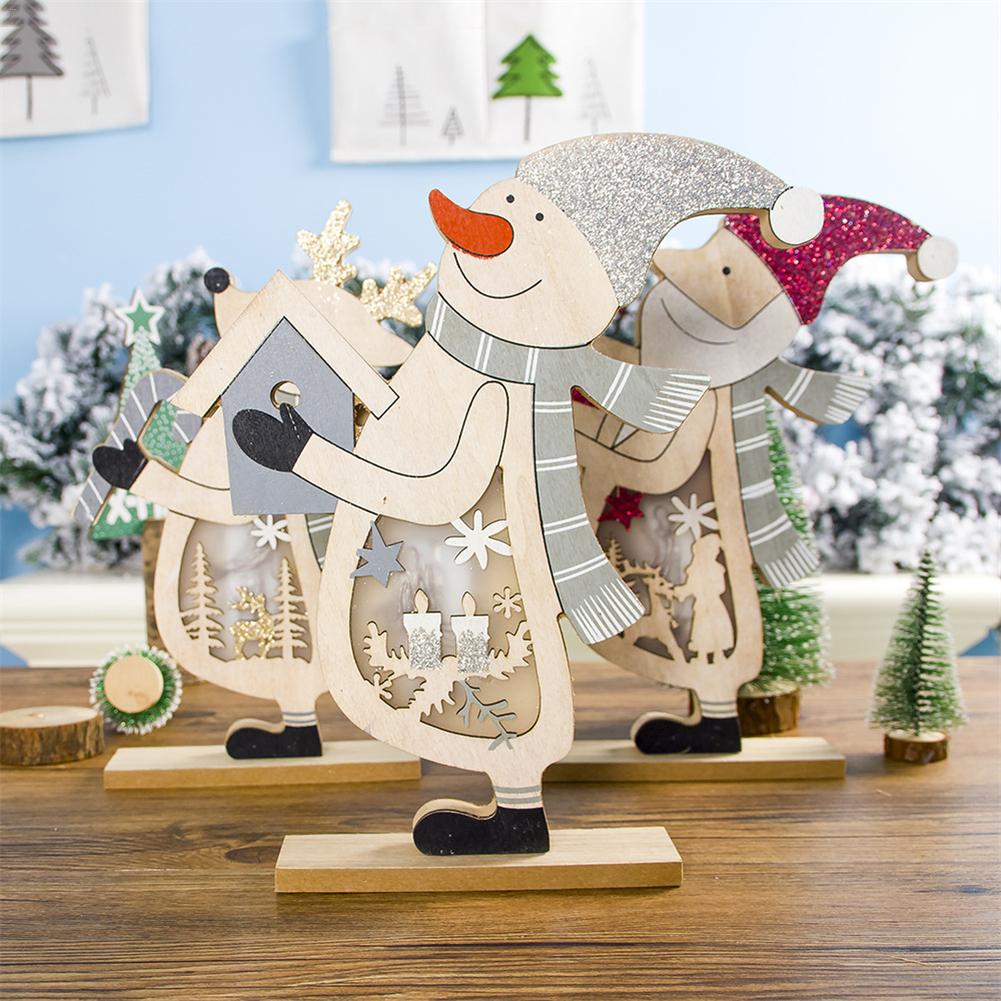 Christmas Wooden Table Light Christmas Tree Growing Ornament Bedside Lamp AAA Battery-powered Decoration 🇨🇳