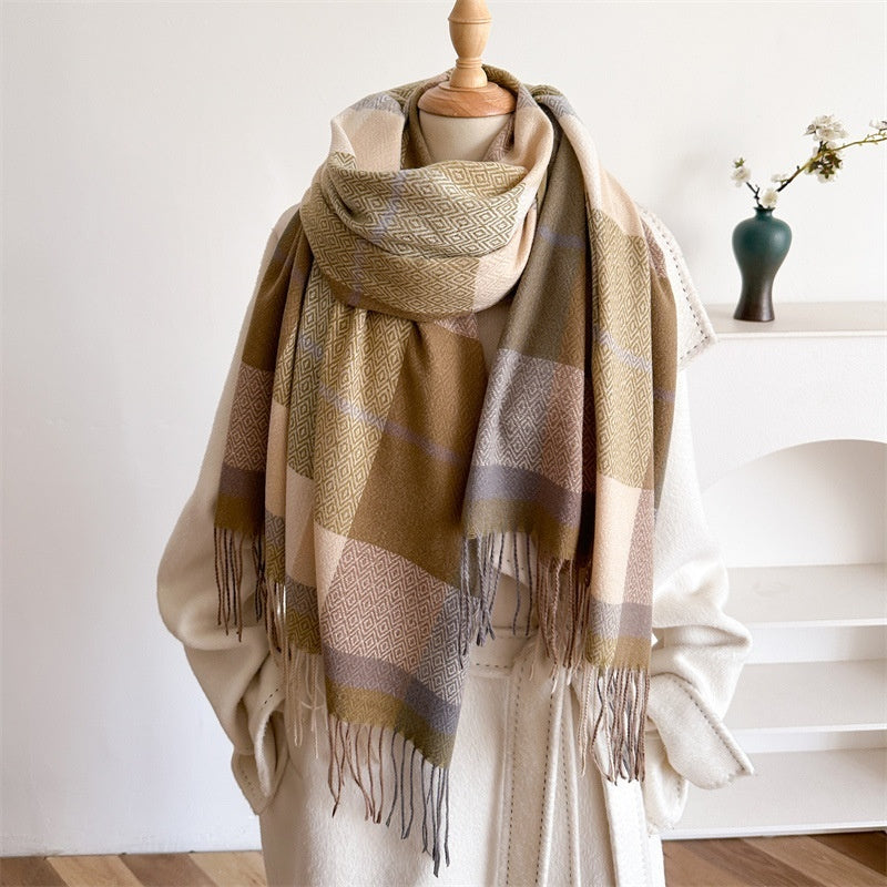 Unisex Autumn And Winter All-matching Tassel Scarf 🇨🇳