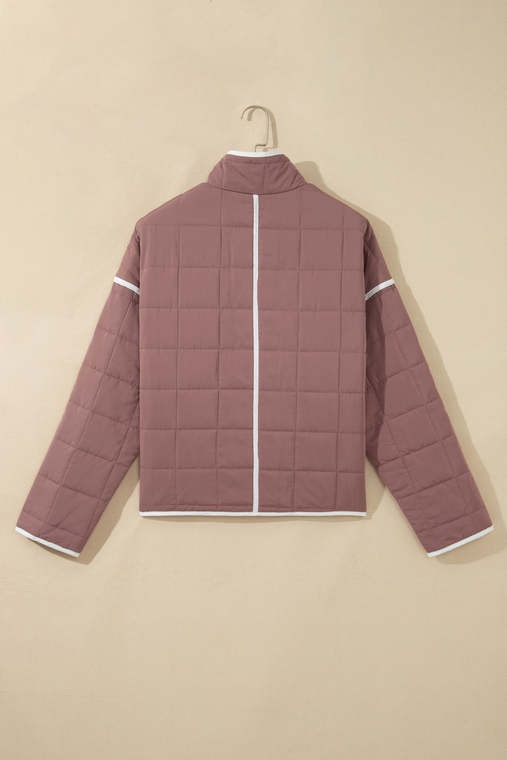 Old Rose Quilted Metal Button Pocket Jacket 🇺🇸