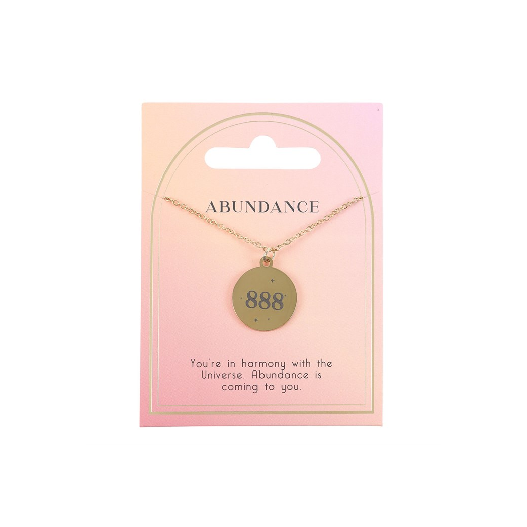 888 Angel Number Abundance Necklace 🇬🇧