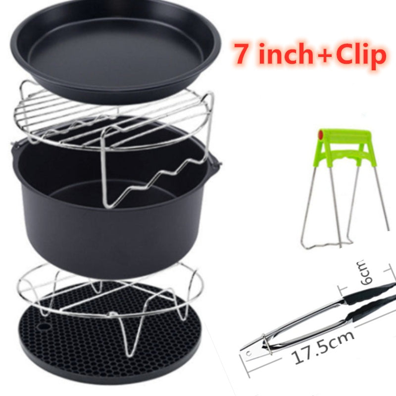 Air fryer accessories cake bucket pizza pan 7 inch 🇨🇳