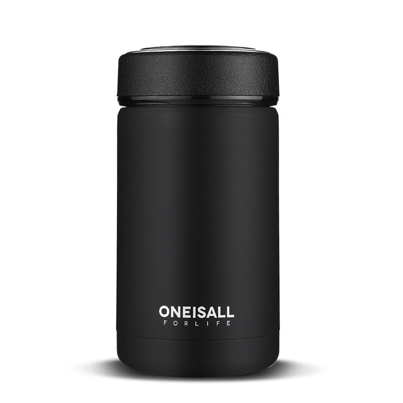 ONE IS ALL Men Gift Bottles 400ml Insulated Cup 304 Stainless Steel Mug Water Bottle Vacuum Flask Coffee Wine Mug 🇨🇳