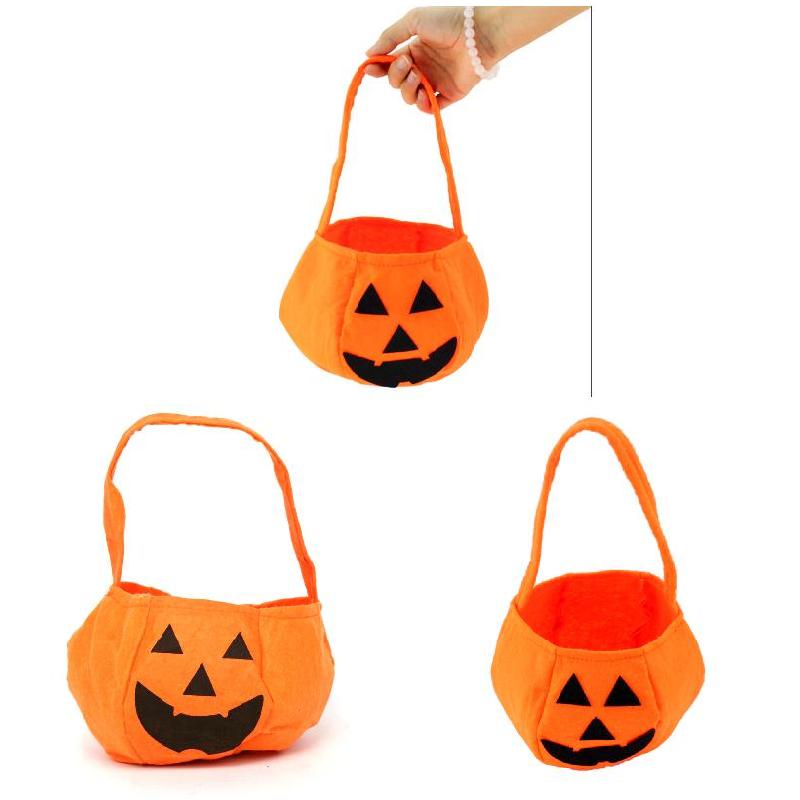 Halloween Party Supplies Non-woven Fabrics Pumpkin Bags 🇨🇳