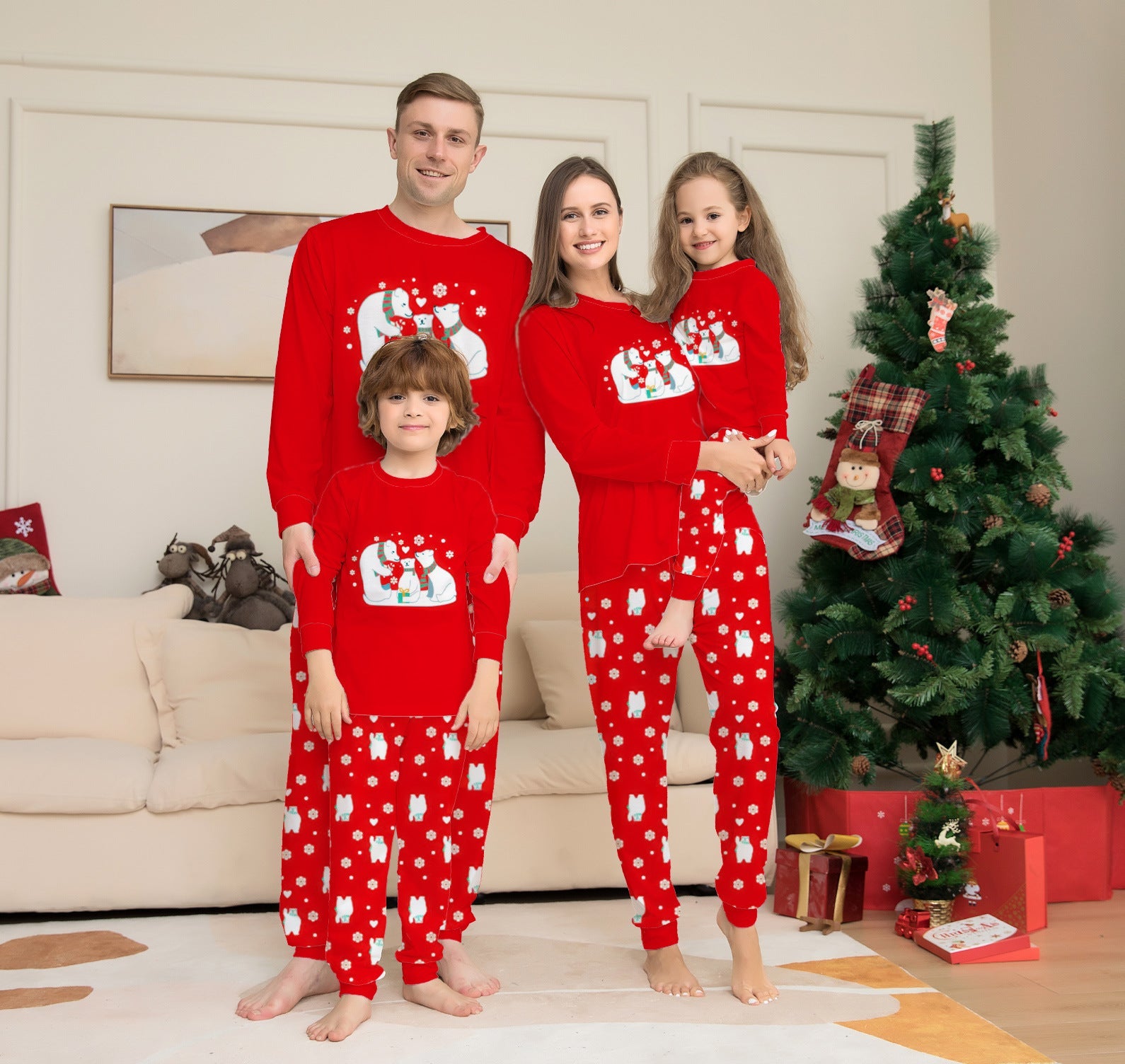 Family Pyjamas Matching Sets Sleepwear Parent-Child Outfit For Christmas Holiday Xmas Party 🇬🇧