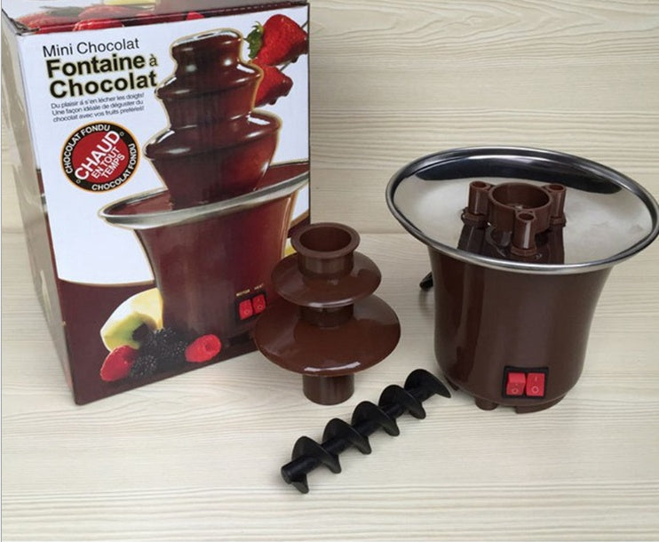 Household Three Layer Chocolate Fountain Hot Melting Tower Furnace 🇨🇳