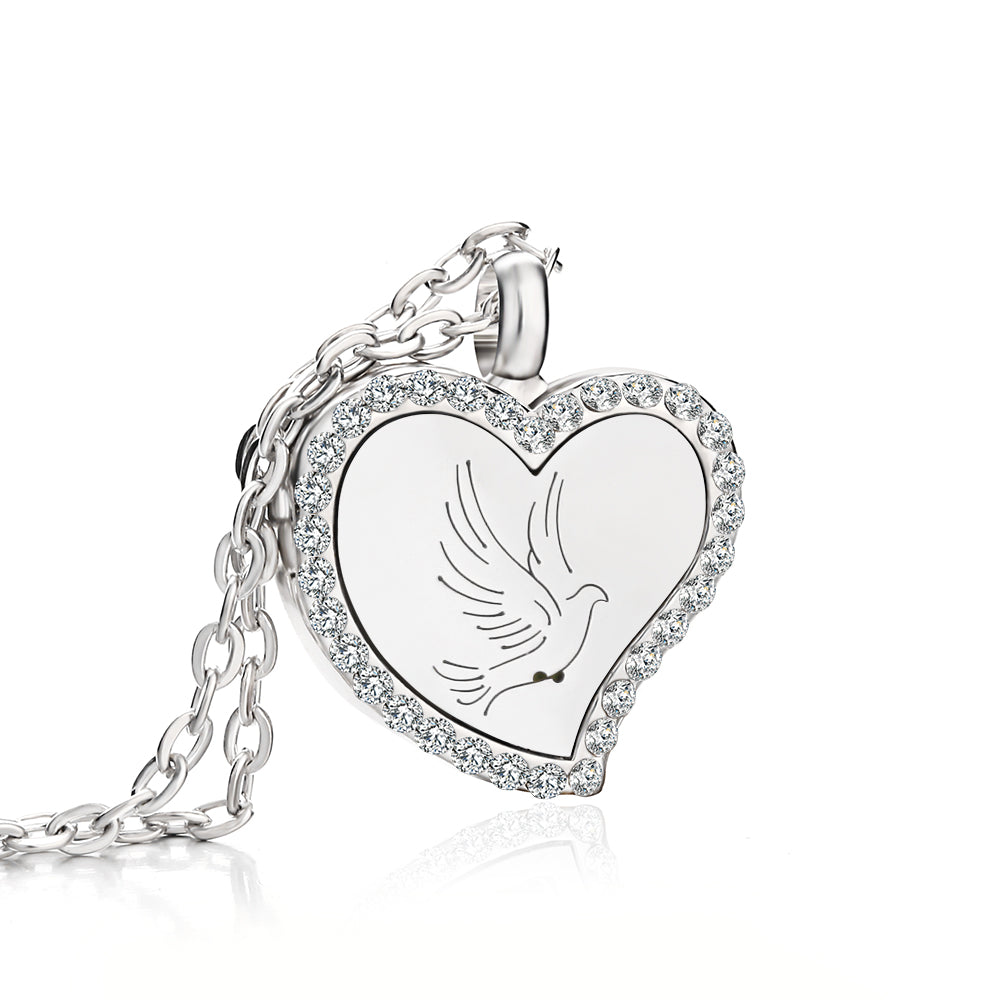 Jewelry Heart Fragrance Essential Oil Diffuser Necklace 🇨🇳