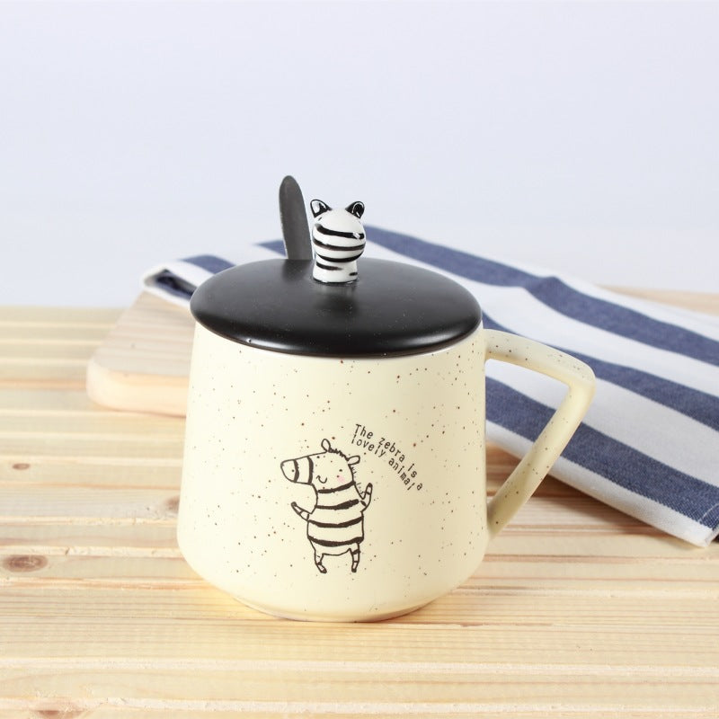 Creative Cartoon Ceramic Cup Hand Drawn Cute Giraffe 🇨🇳