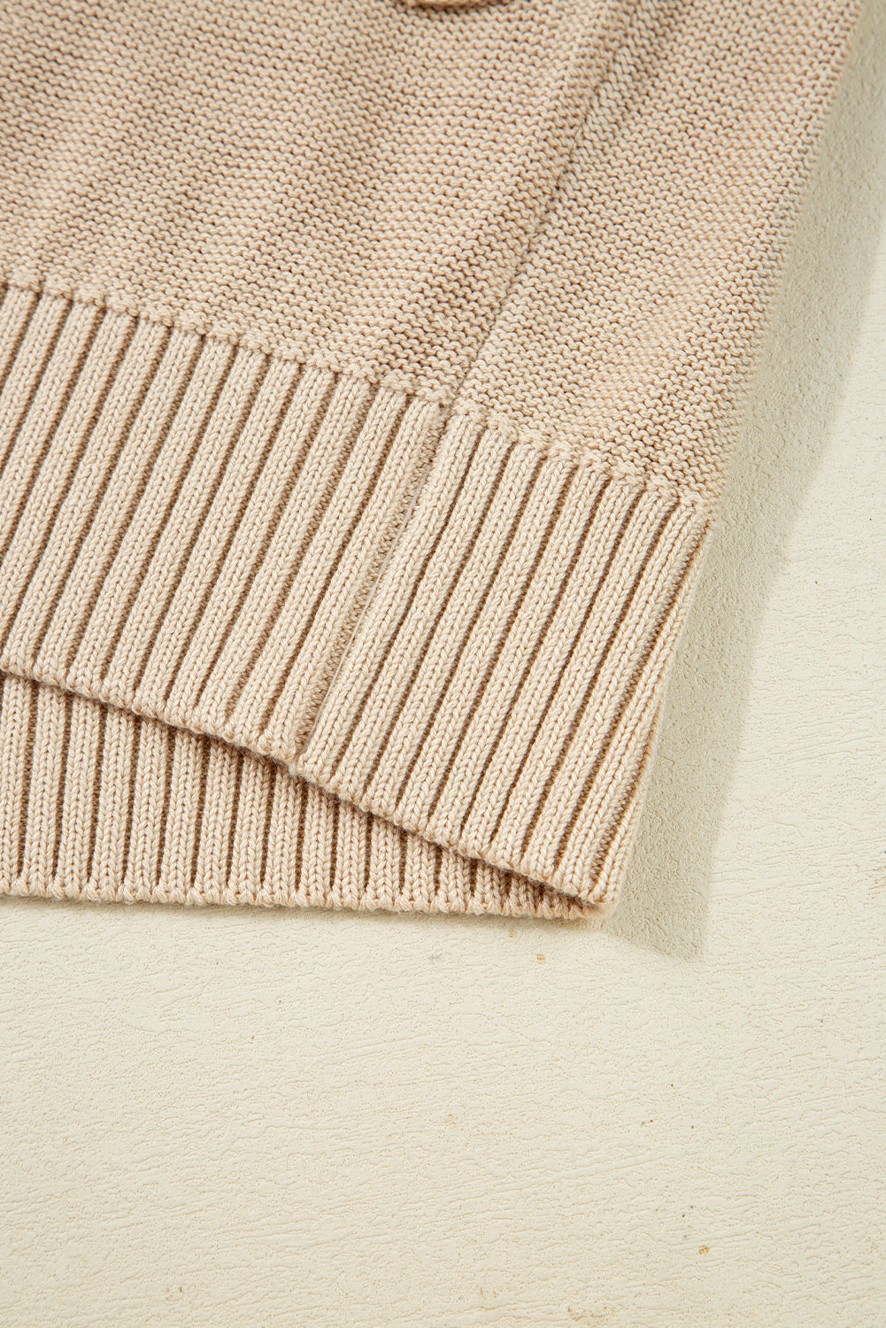 Parchment Cable Knit Braided Tie Sleeve Plus Size Open Cardigan 🇺🇲