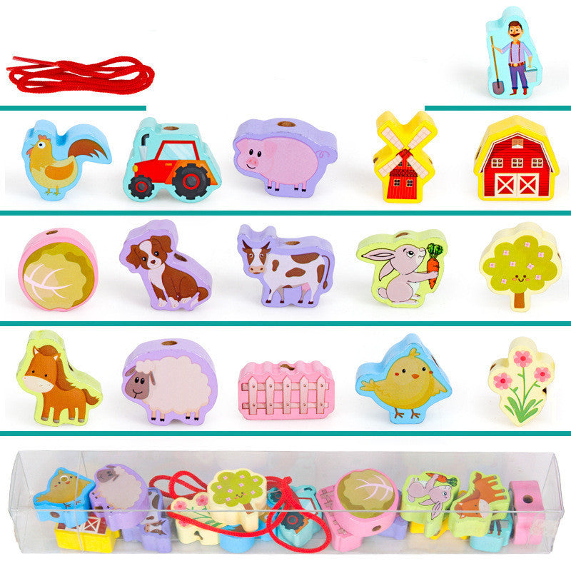 Wooden Children's Threading Beads Toys 🇨🇳