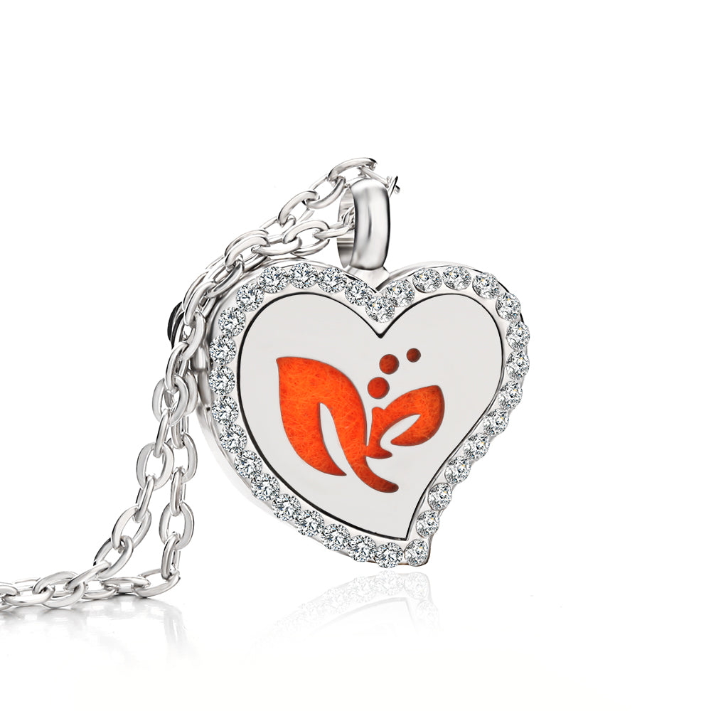 Jewelry Heart Fragrance Essential Oil Diffuser Necklace 🇨🇳