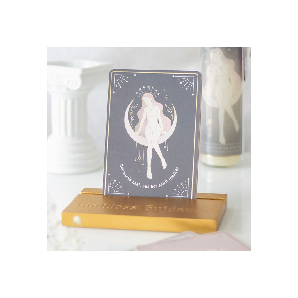 Goddess Energy Affirmation Cards with Wooden Stand 🇬🇧