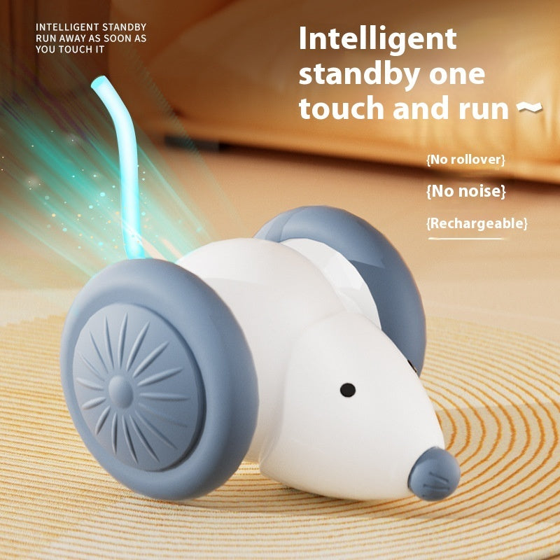 Pet Toys Interactive Cat Toy Electric Mouse Car - Automatic Teaser With Intelligent Obstacle Avoidance Pet Products 🇨🇳