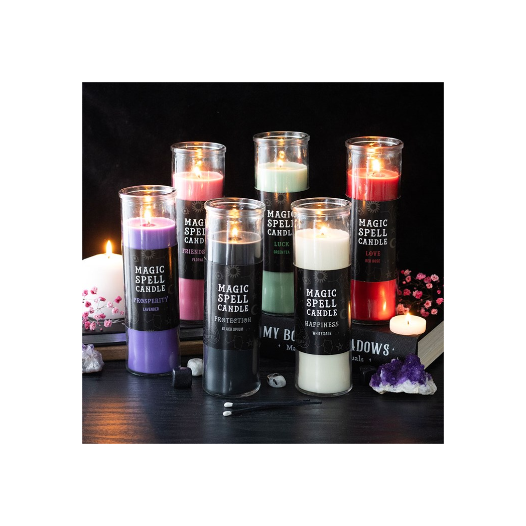 Happiness White Sage Magic Spell Tube Candle 🇬🇧