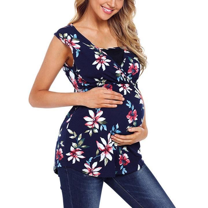 Floral Printed Vest Maternity 🇨🇳