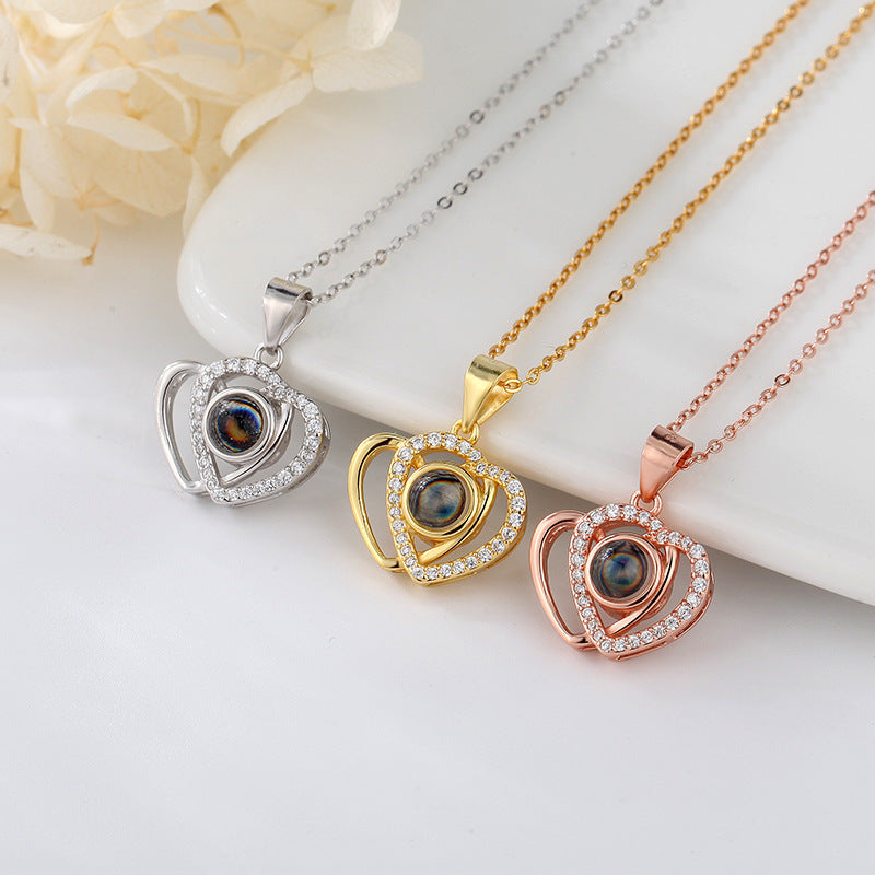 Language I Love You Love Heart-shaped Projection Necklace 🇨🇳