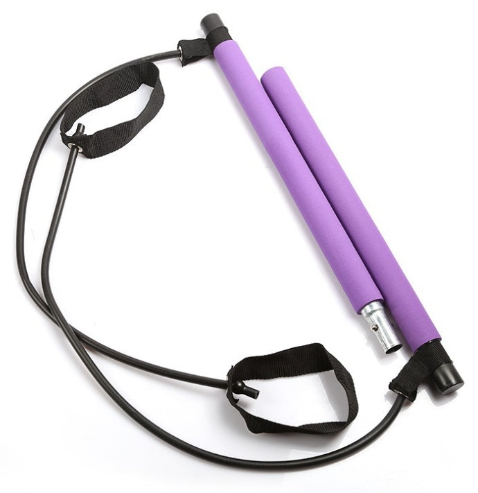 Yoga Crossfit Resistance Bands Exerciser Pull Rope Portable Gym Workout Pilates Bar Trainer Elastic Bands 🇨🇳 j