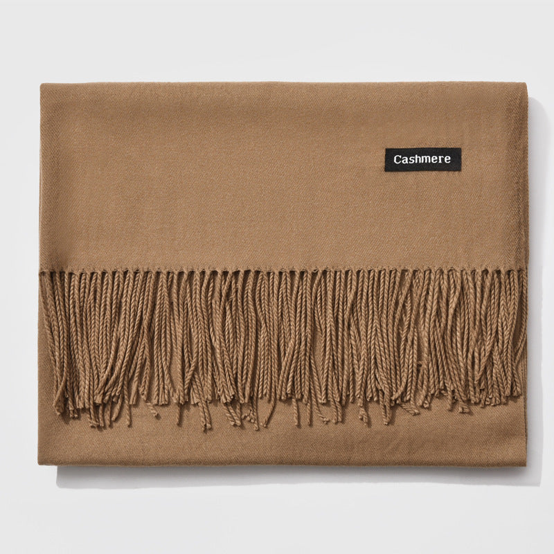 Autumn and winter fringed cashmere scarf 🇨🇳