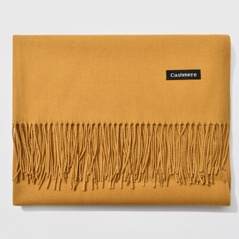 Autumn and winter fringed cashmere scarf 🇨🇳