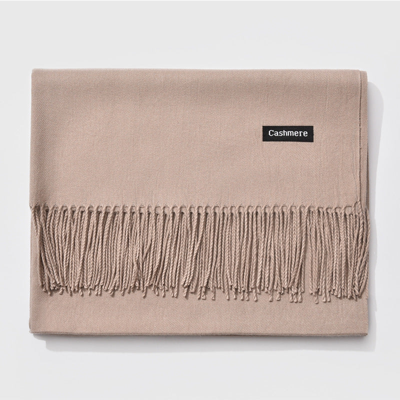 Autumn and winter fringed cashmere scarf 🇨🇳