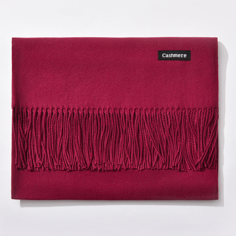 Autumn and winter fringed cashmere scarf 🇨🇳
