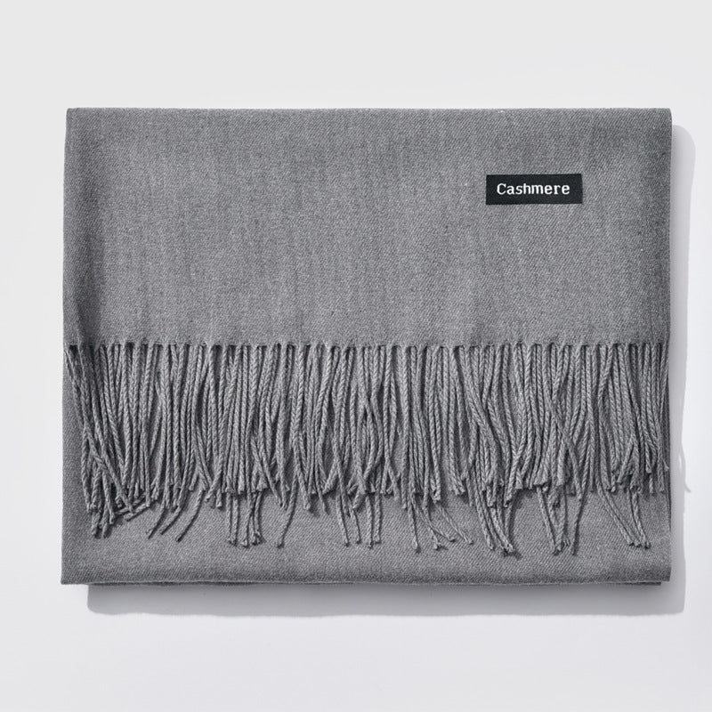 Autumn and winter fringed cashmere scarf 🇨🇳