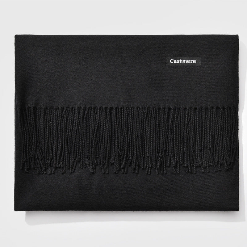 Autumn and winter fringed cashmere scarf 🇨🇳