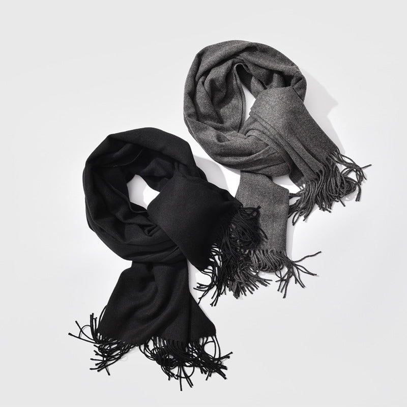 Autumn and winter fringed cashmere scarf 🇨🇳