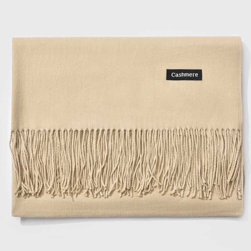 Autumn and winter fringed cashmere scarf 🇨🇳