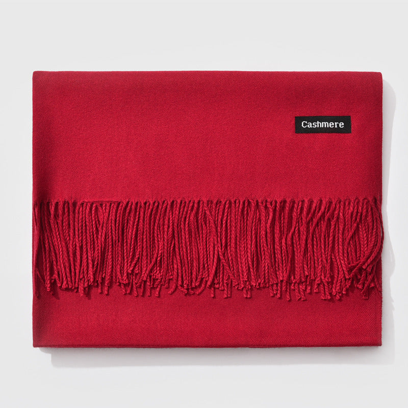 Autumn and winter fringed cashmere scarf 🇨🇳