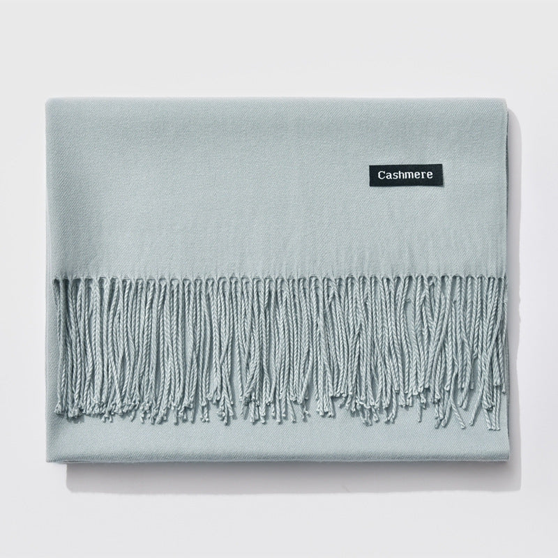 Autumn and winter fringed cashmere scarf 🇨🇳