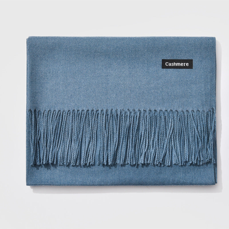 Autumn and winter fringed cashmere scarf 🇨🇳
