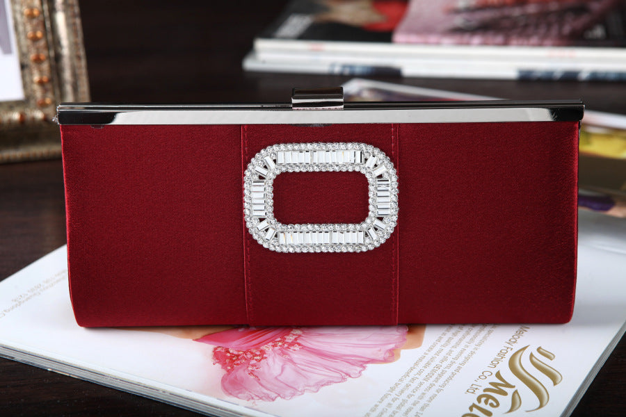 Banquet Buckle Square Diamond Clutch 🇨🇳