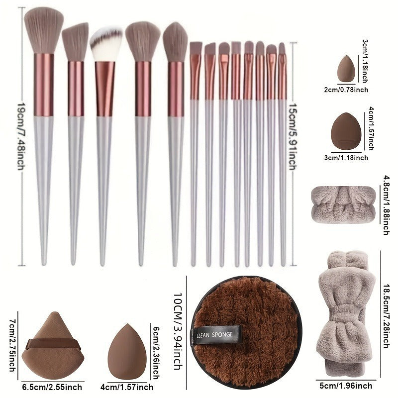 40-Piece Makeup Tool Set With Beauty Blender Soft Sponge Puffs 🇨🇳