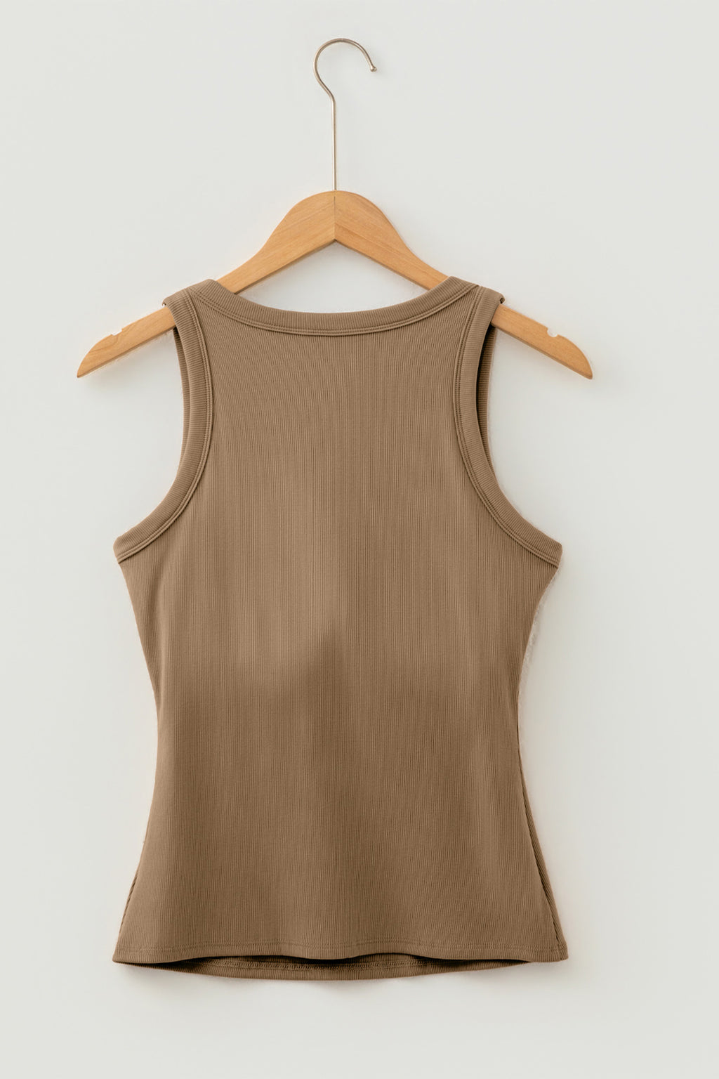 Black Slim Ribbed Padded Tank Top 🇺🇸