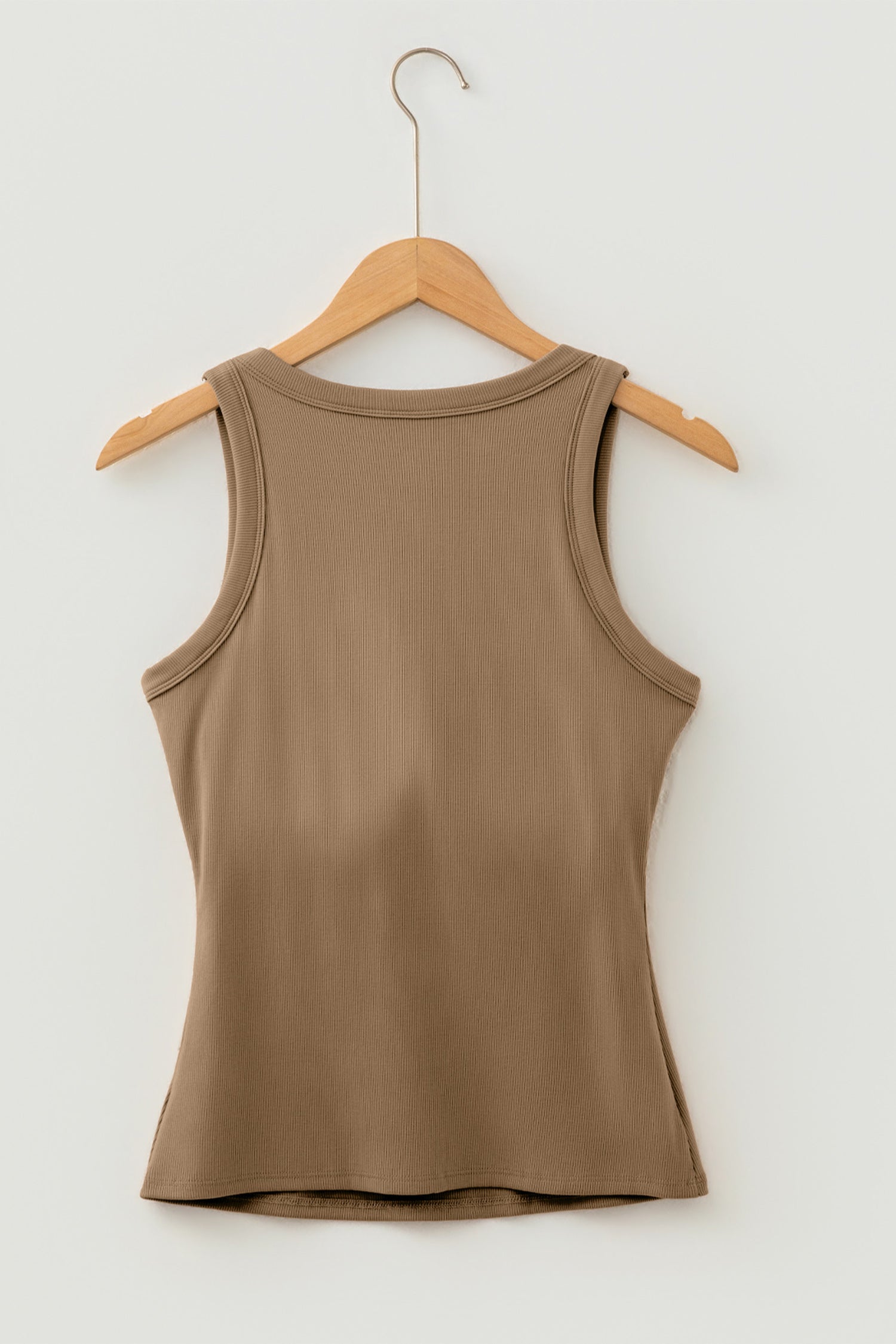 Black Slim Ribbed Padded Tank Top 🇺🇸