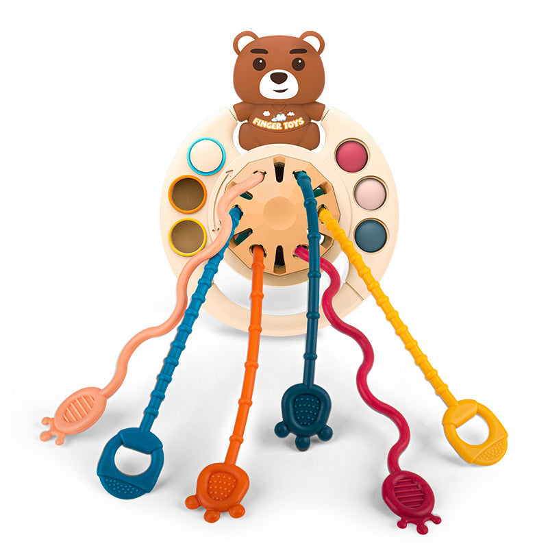 Fun Suction Cup Toy for Biting and Pressing, Finger Exercise, Early Education Sensory Integration Cognitive Developmental Educational Toy 🇨🇳