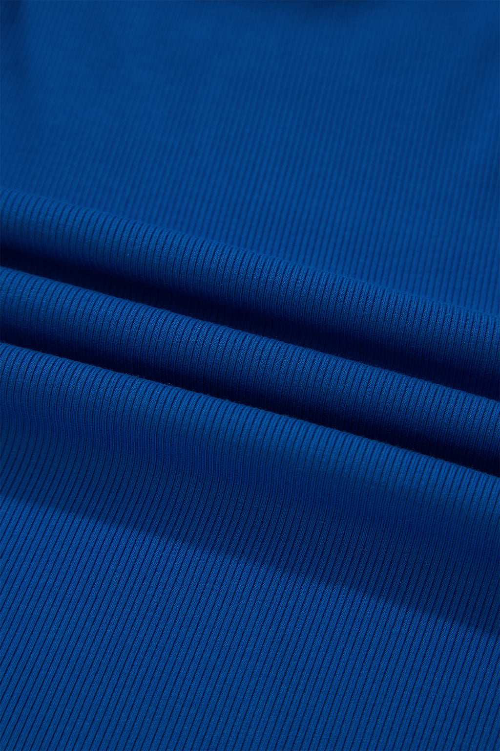 Dark Blue Ribbed Slim Tank Pocketed Wide Leg Shorts Set 🇺🇸