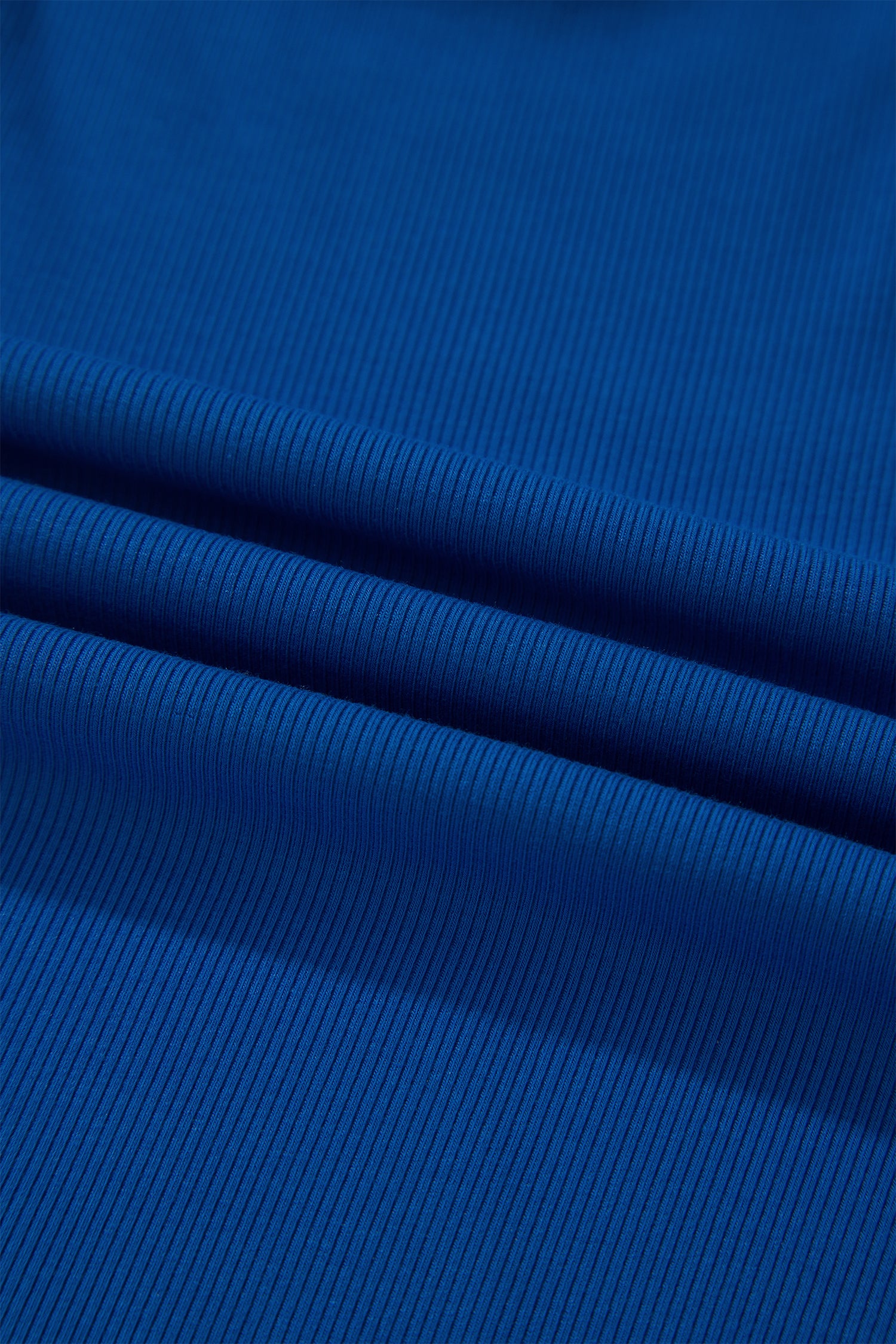 Dark Blue Ribbed Slim Tank Pocketed Wide Leg Shorts Set 🇺🇸