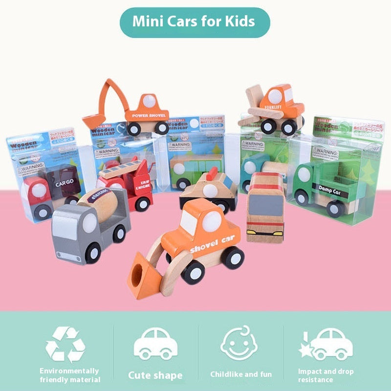 Children's Colored Wooden Car Puzzle Toys 🇨🇳