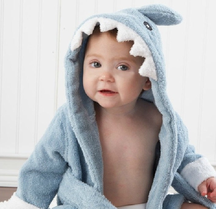 Cartoon Cute Animal Modeling Baby Bath Towels Baby Bathrobes Cotton Children's Bathrobes Baby Hooded 🇨🇳